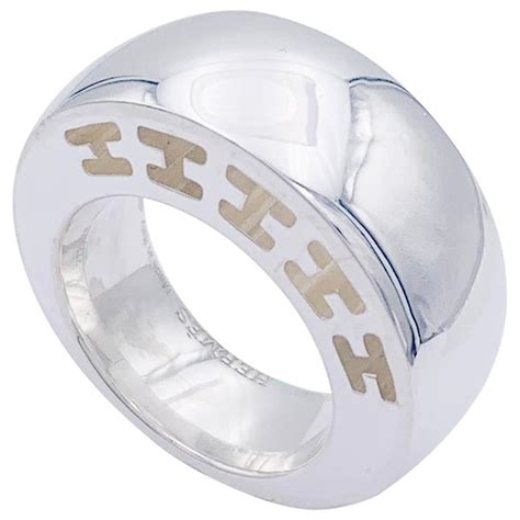 bague hermes argent et or|hermes prix en or.